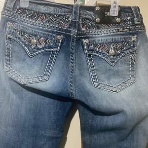 Miss Me jeans. Size 31. Easy cropped.